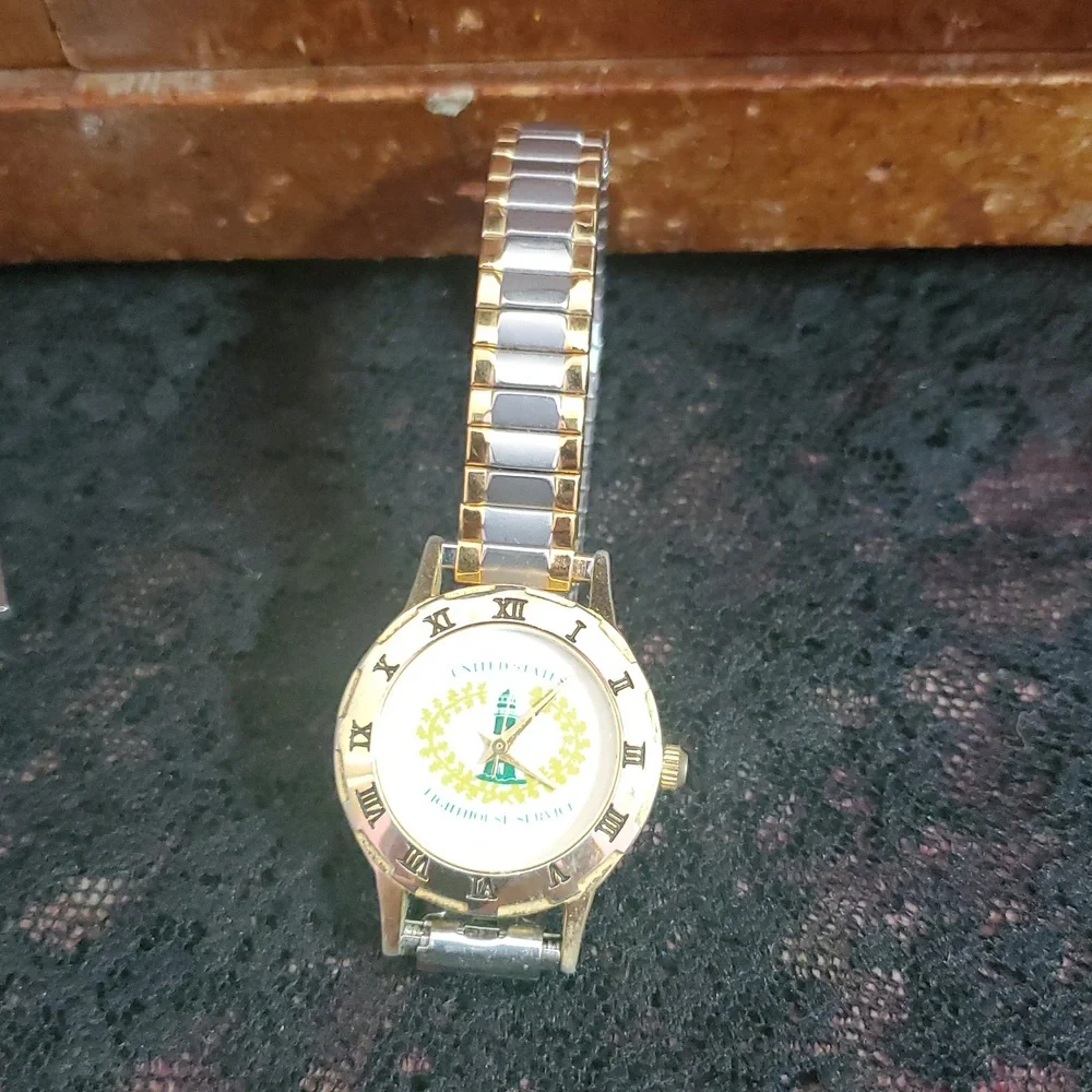 Gold and Silver United States Lighthouse Service Watch AG766